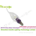 Violet Color Aluminum 1070 Base E14 Led Candle Bulbs Warm W